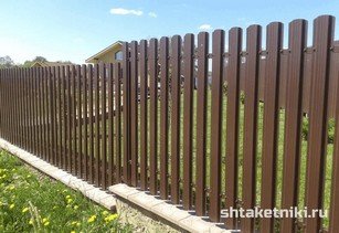 Штакетник широкий 115 мм 8017 шоколад в городе Жанаозен